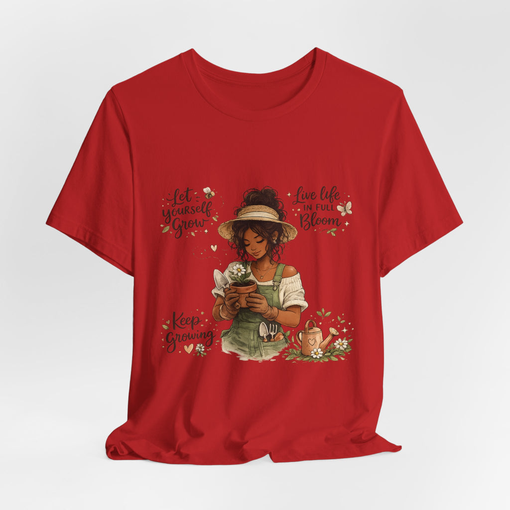Cozy Gardening Shirt | Plant Lover Graphic Tee | Hand Drawn Botanical Garden T-Shirt