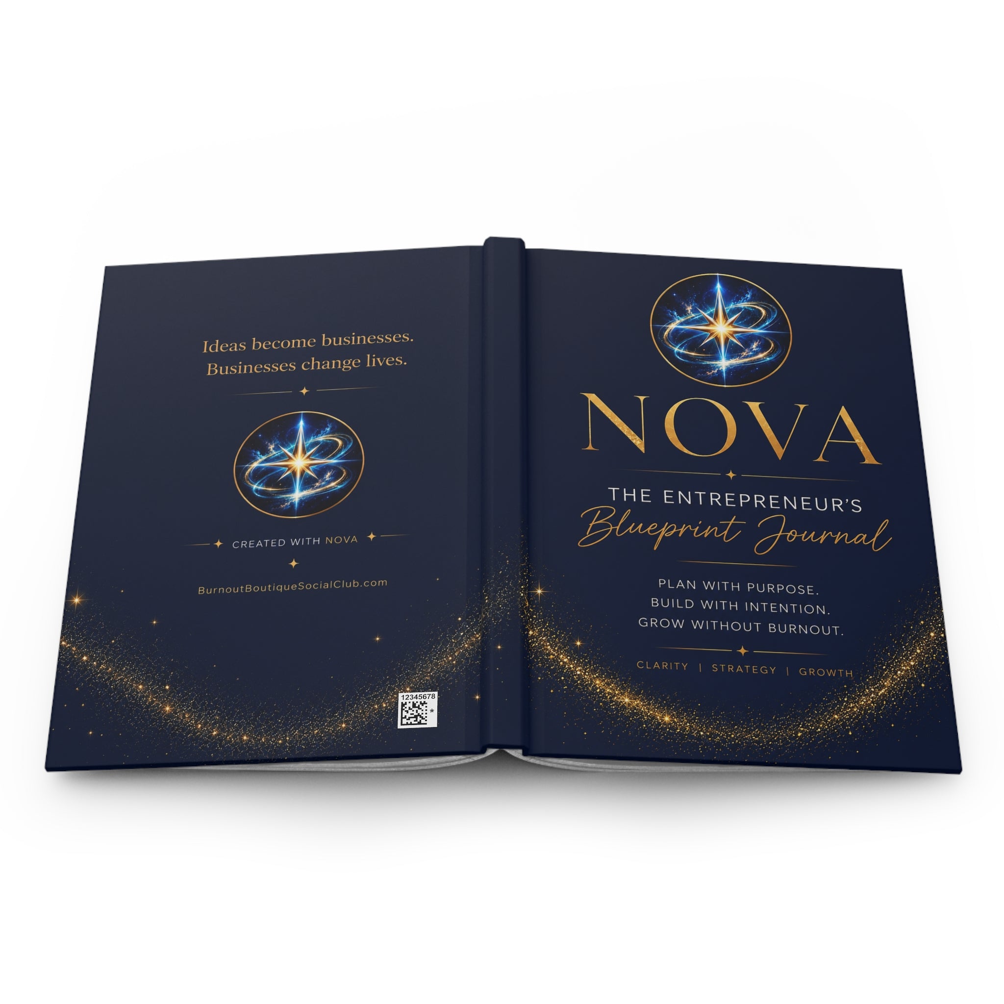 NOVA: The Entrepreneur’s Blueprint Hardcover Journal— Plan with Purpose, Build with Intention