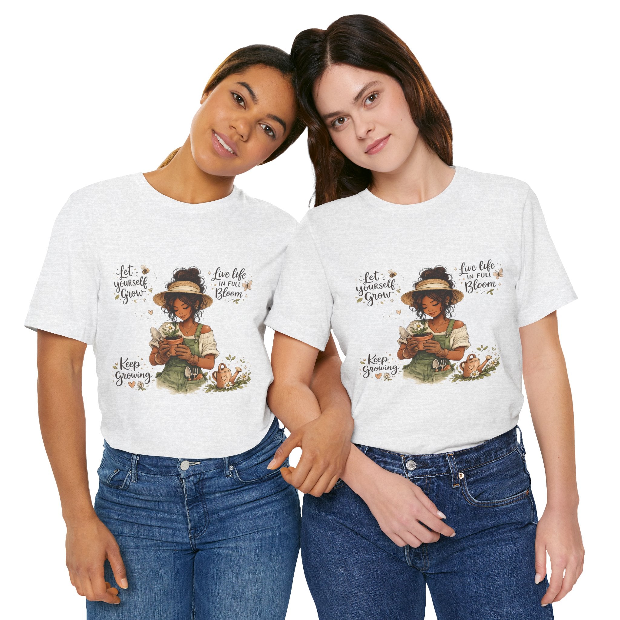 Cozy Gardening Shirt | Plant Lover Graphic Tee | Hand Drawn Botanical Garden T-Shirt