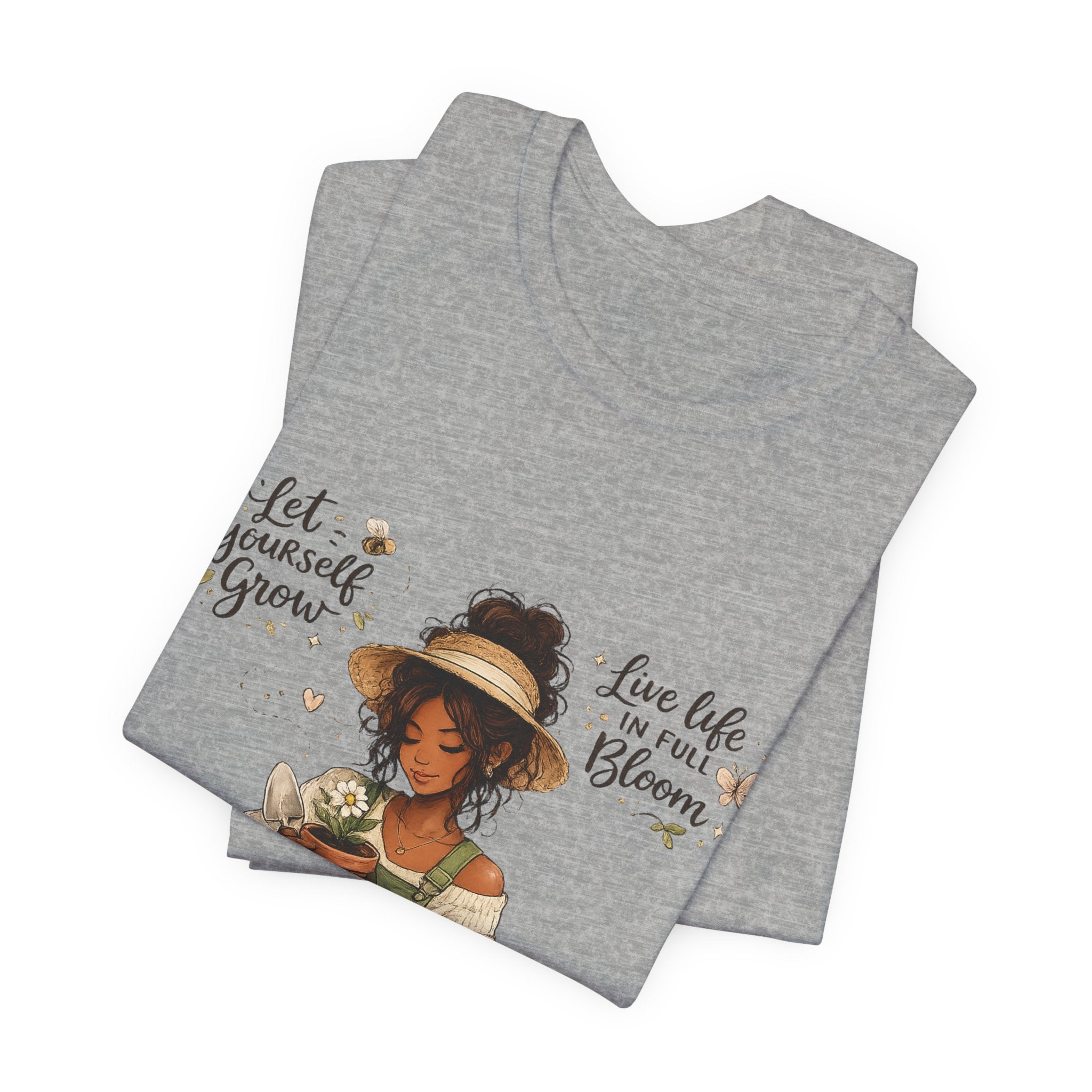 Cozy Gardening Shirt | Plant Lover Graphic Tee | Hand Drawn Botanical Garden T-Shirt