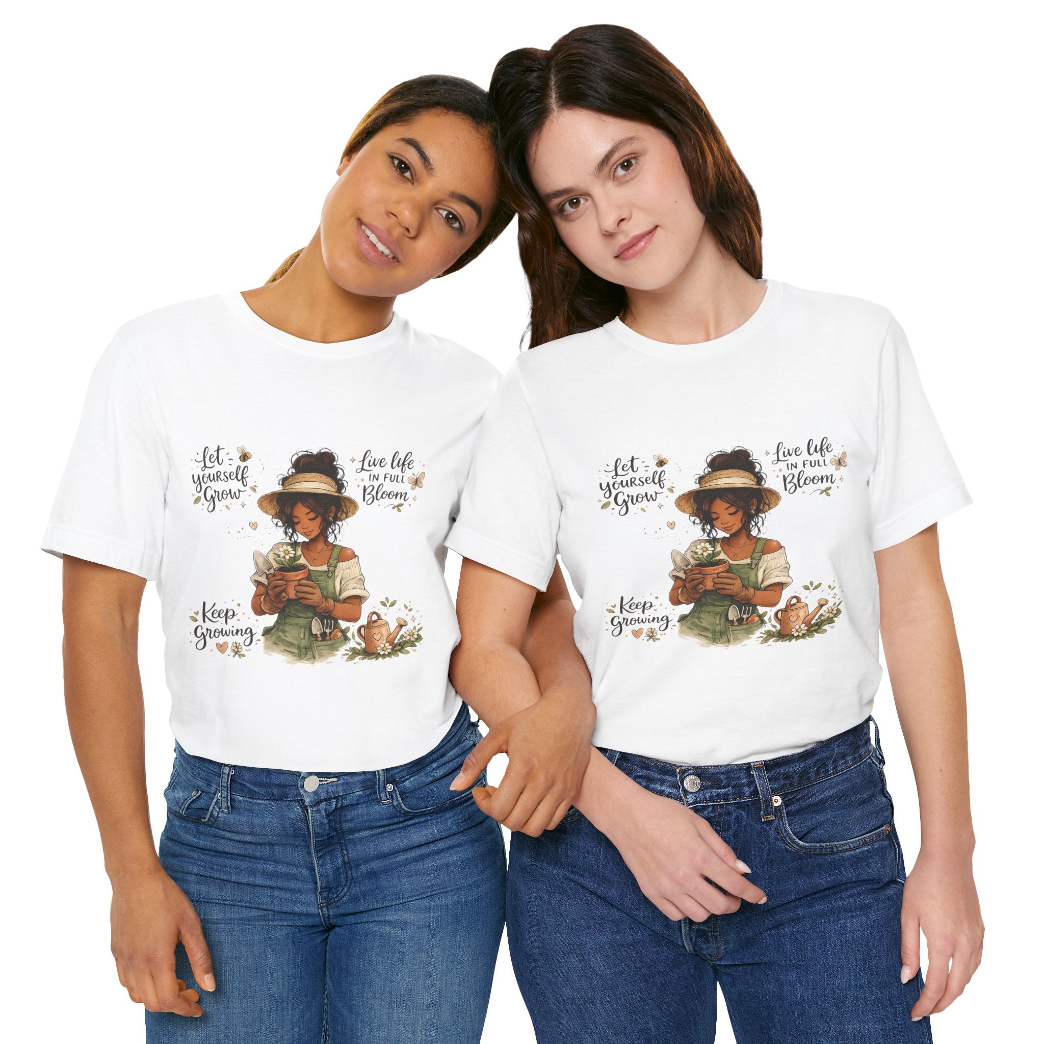 Cozy Gardening Shirt | Plant Lover Graphic Tee | Hand Drawn Botanical Garden T-Shirt