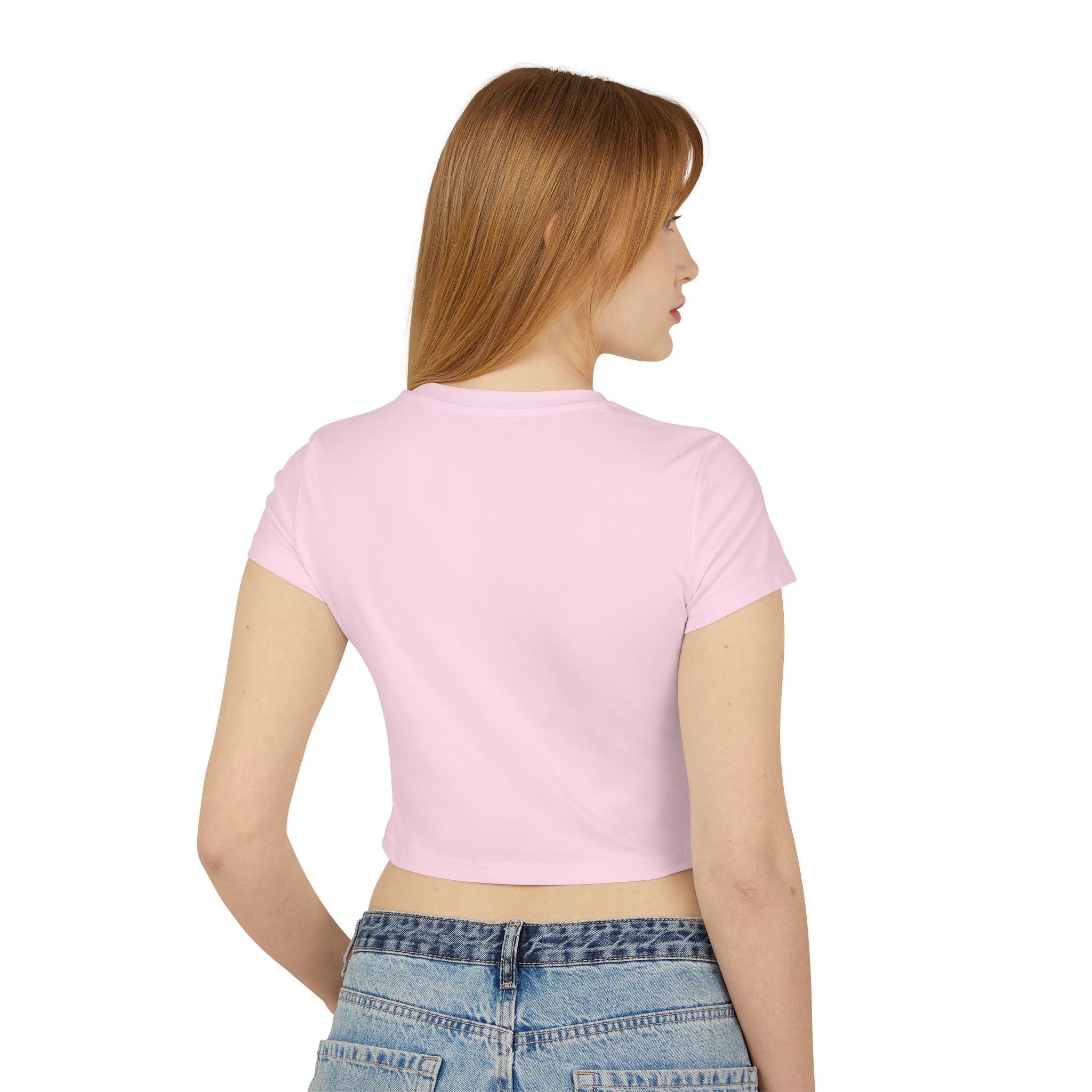 Live Life for Yourself Baby Tee | Cute Cursive Graphic Tee | Minimalist Fitted Crop Top | Soft Girl Aesthetic Shirt