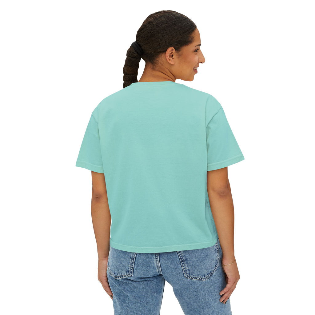 Beauty in the Burnout Women's Boxy Tee | Floral Graphic Shirt | BBSC Est. 2026