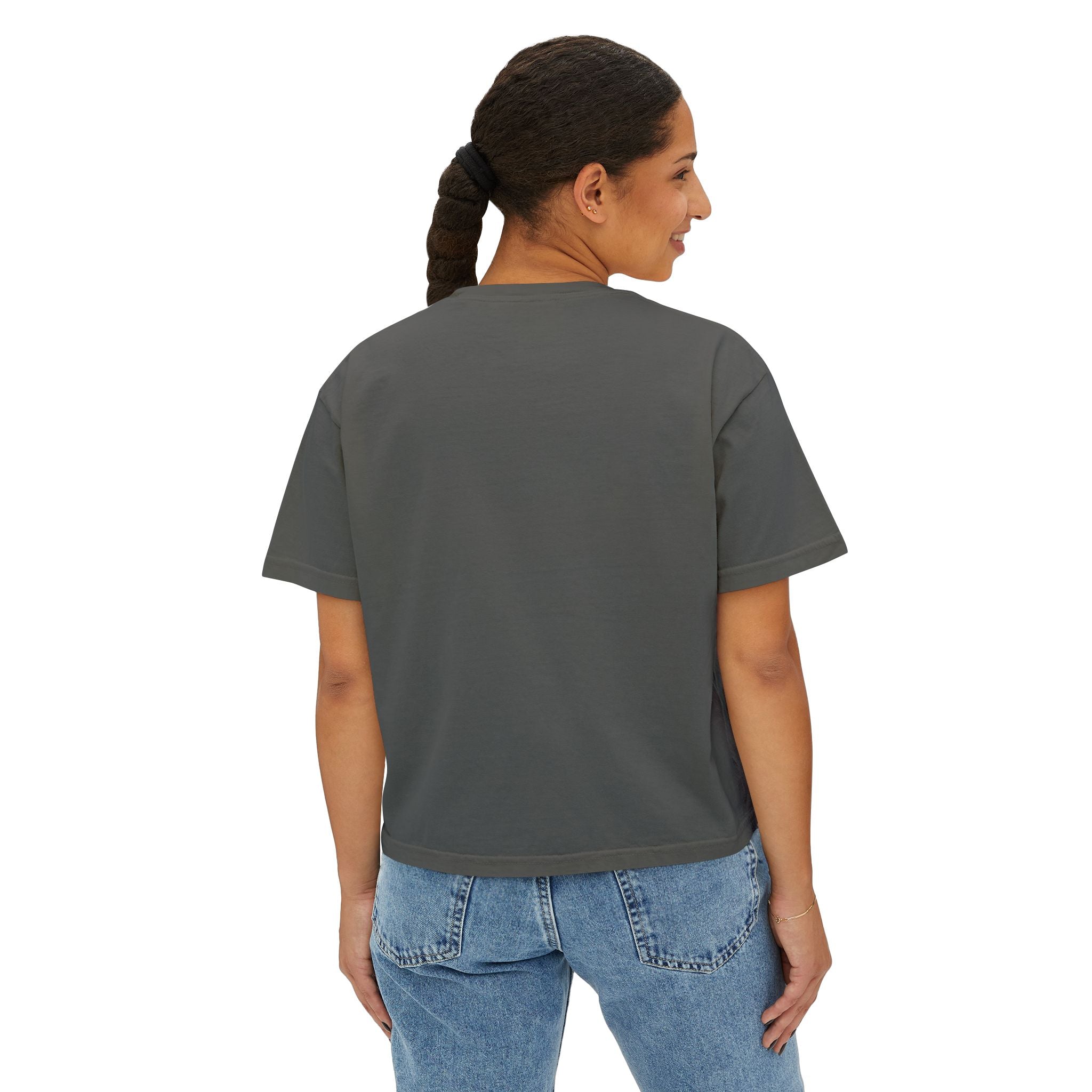 Beauty in the Burnout Women's Boxy Tee | Floral Graphic Shirt | BBSC Est. 2026