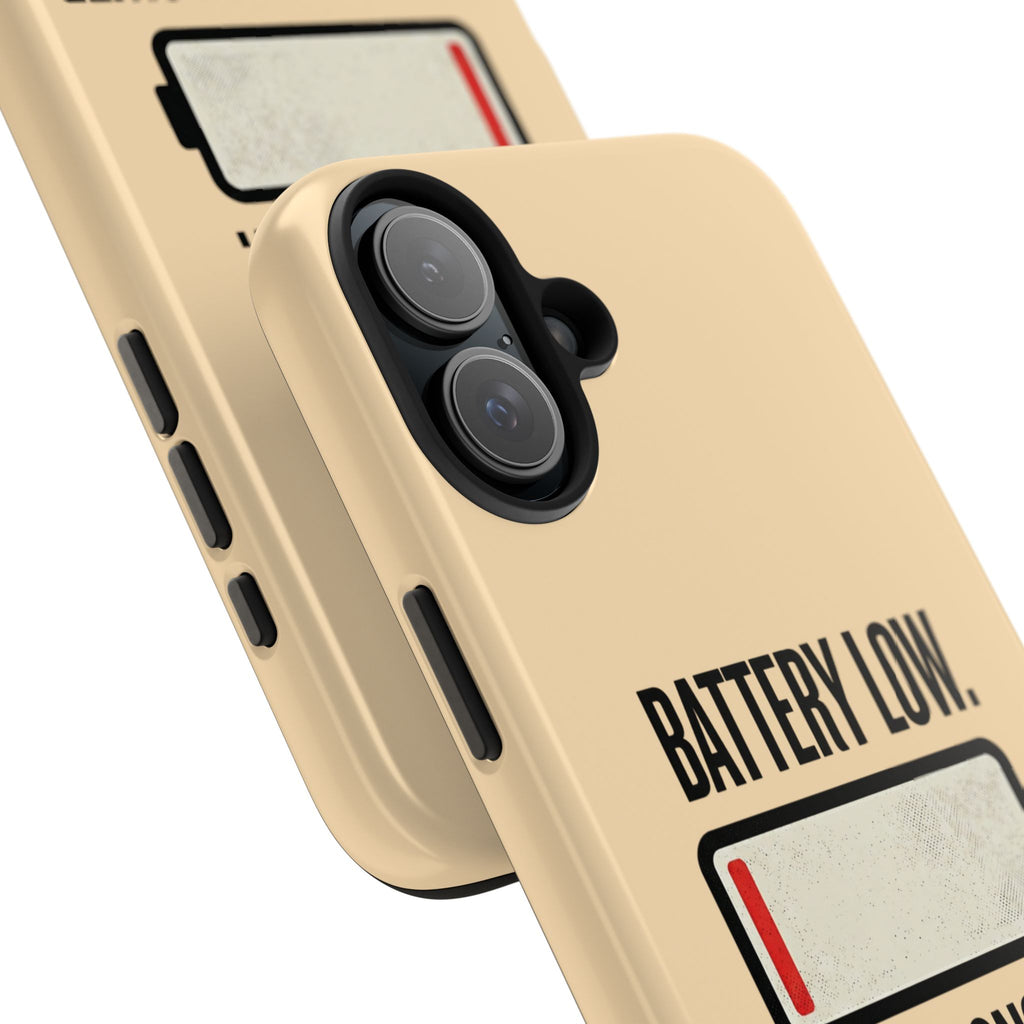 Copy of Tough Phone Case — "Battery Low. Expectations Lower." Graphic Protective Cover