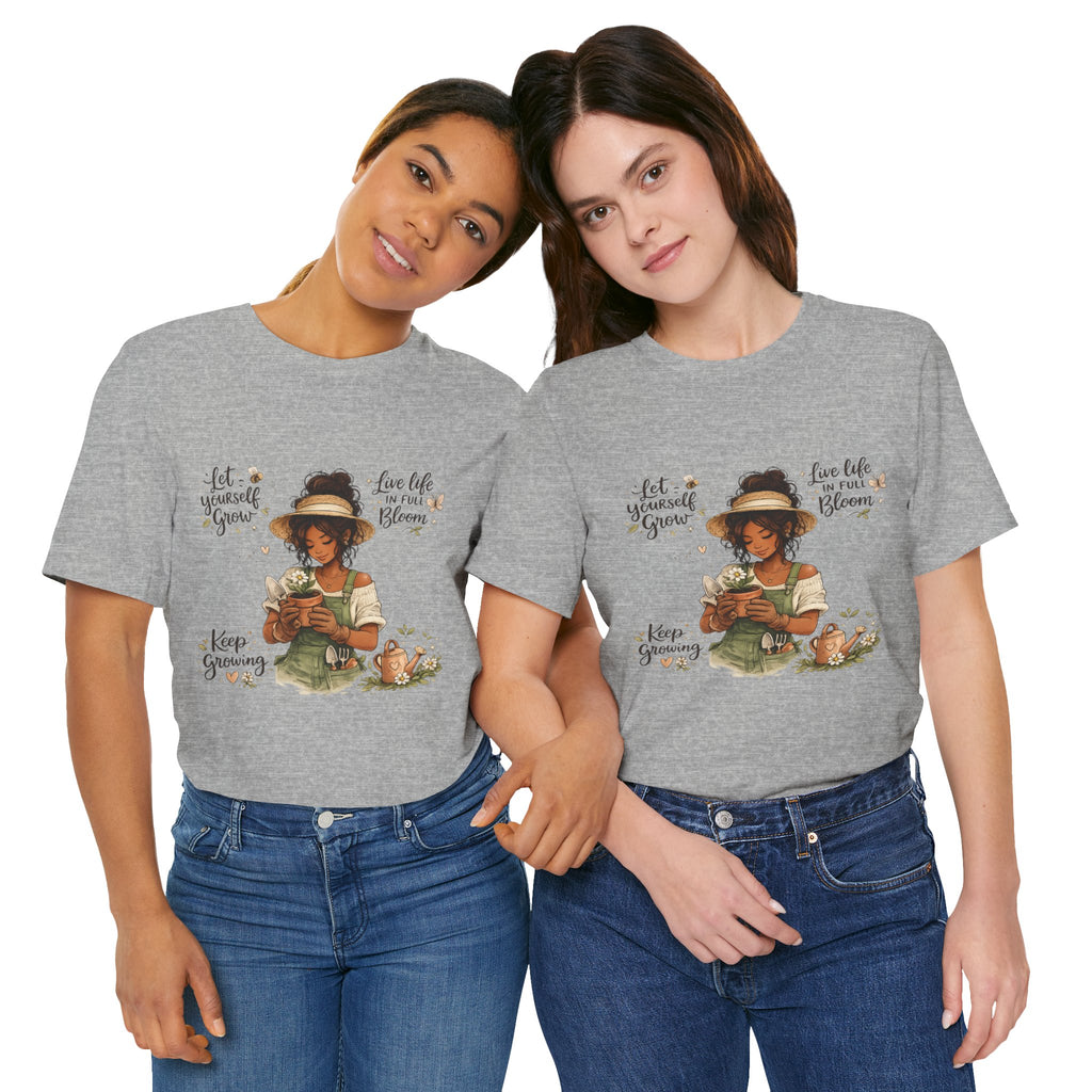 Cozy Gardening Shirt | Plant Lover Graphic Tee | Hand Drawn Botanical Garden T-Shirt