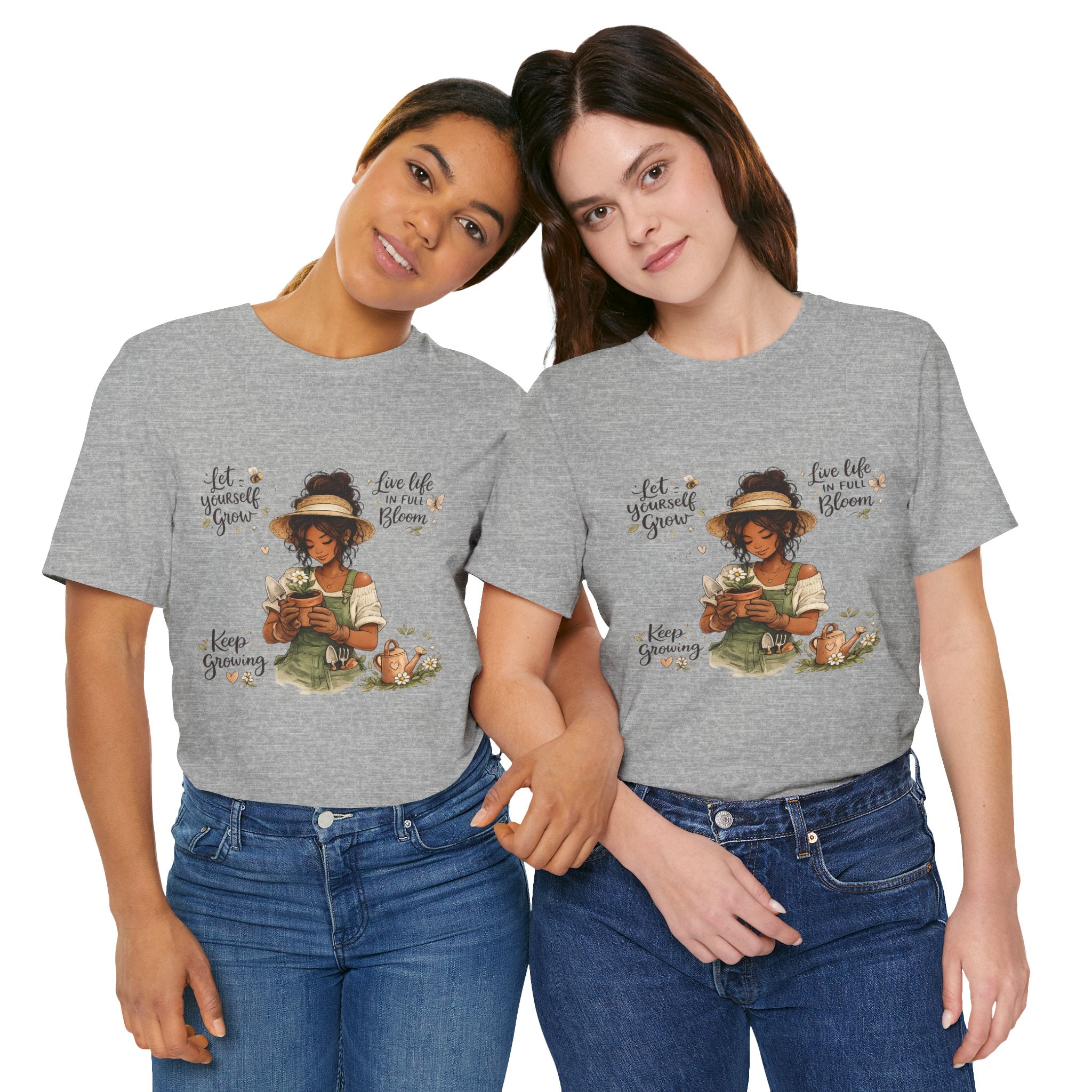 Cozy Gardening Shirt | Plant Lover Graphic Tee | Hand Drawn Botanical Garden T-Shirt