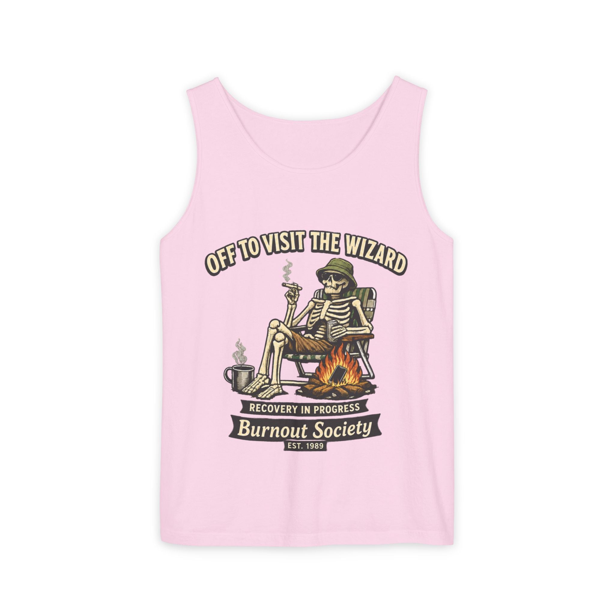 Copy of Recovery Tank Top — "Off to Visit the Wizard" Burnout Society Graphic