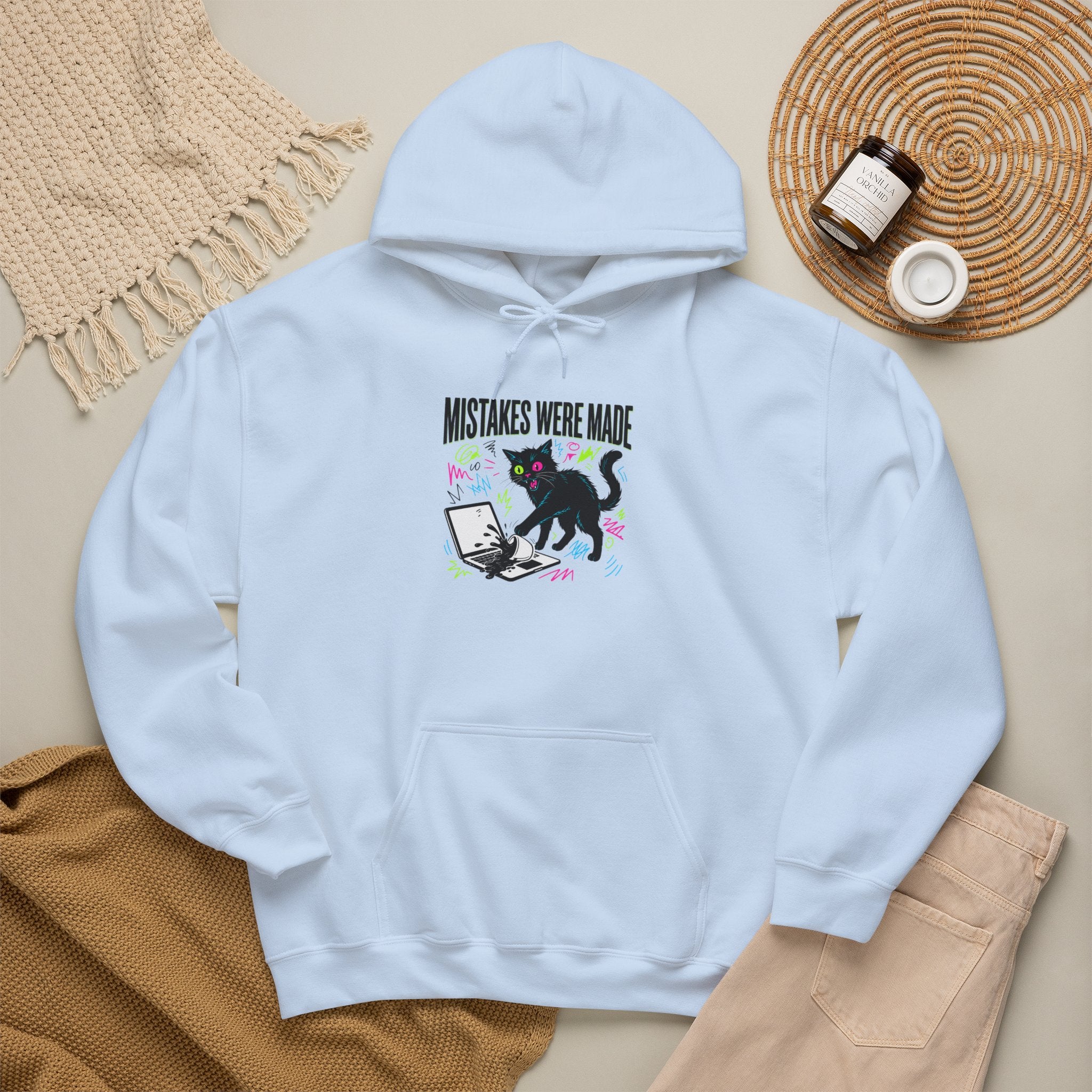 Mistakes Were Made Hoodie | feral chaotic humor, millennial burnout