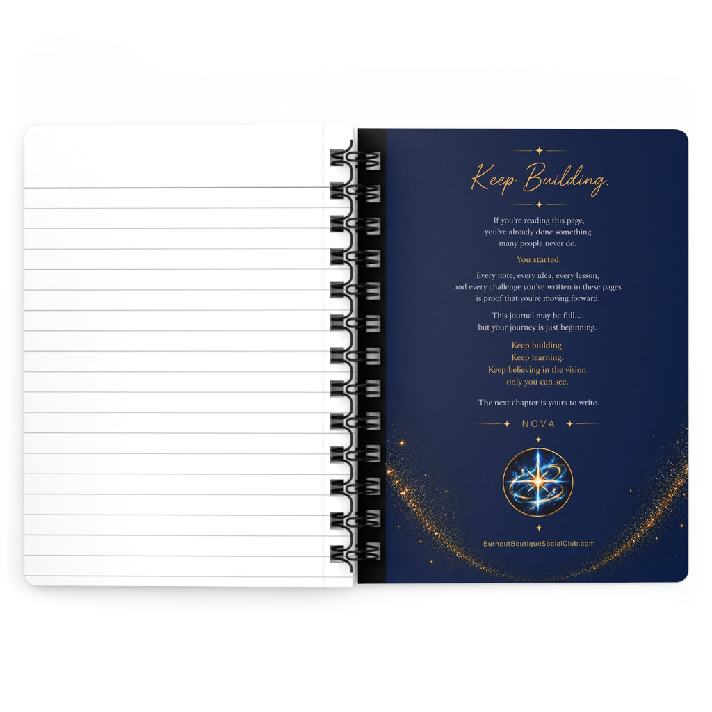 The Entrepreneur’s Blueprint Journal – 5x7 Lined Spiral Notebook for Business Ideas, Goals & Planning