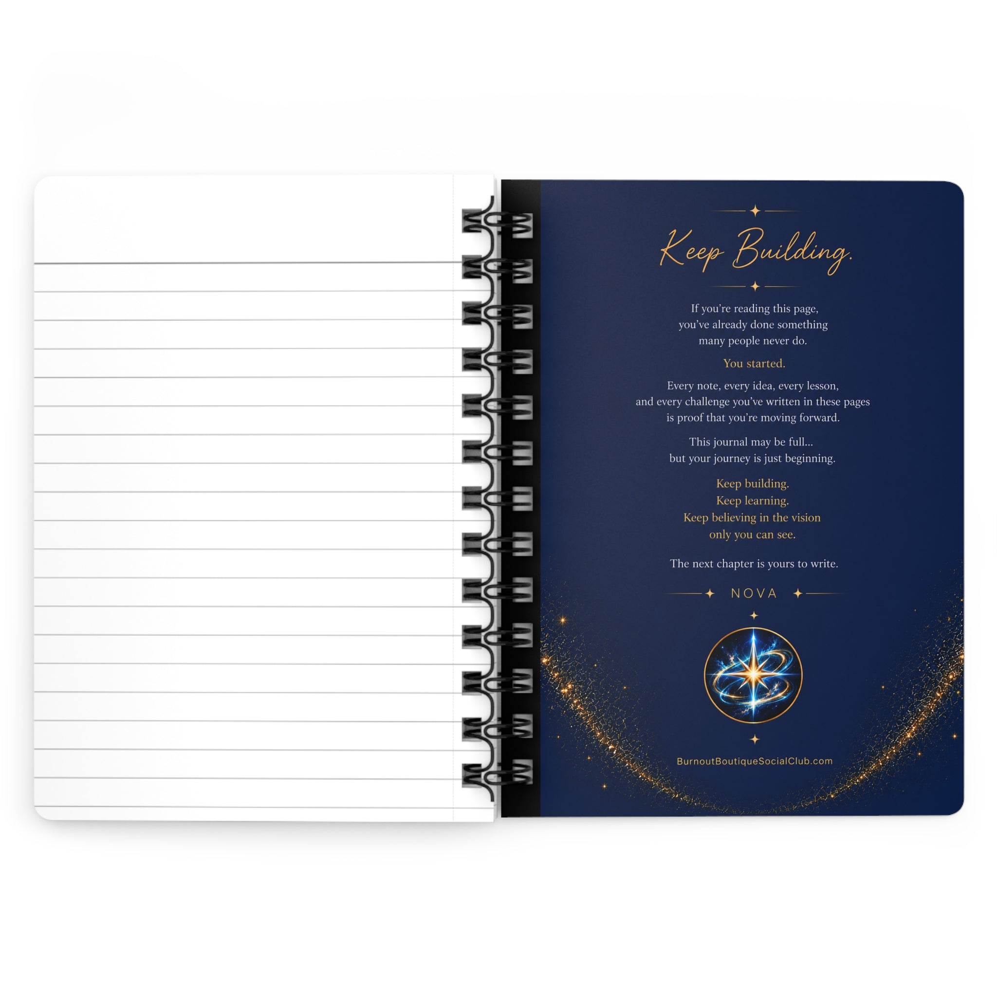 The Entrepreneur’s Blueprint Journal – 5x7 Lined Spiral Notebook for Business Ideas, Goals & Planning