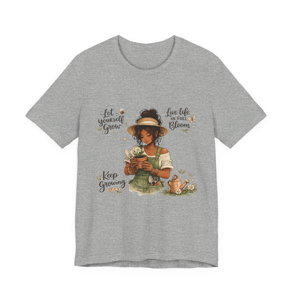 Cozy Gardening Shirt | Plant Lover Graphic Tee | Hand Drawn Botanical Garden T-Shirt