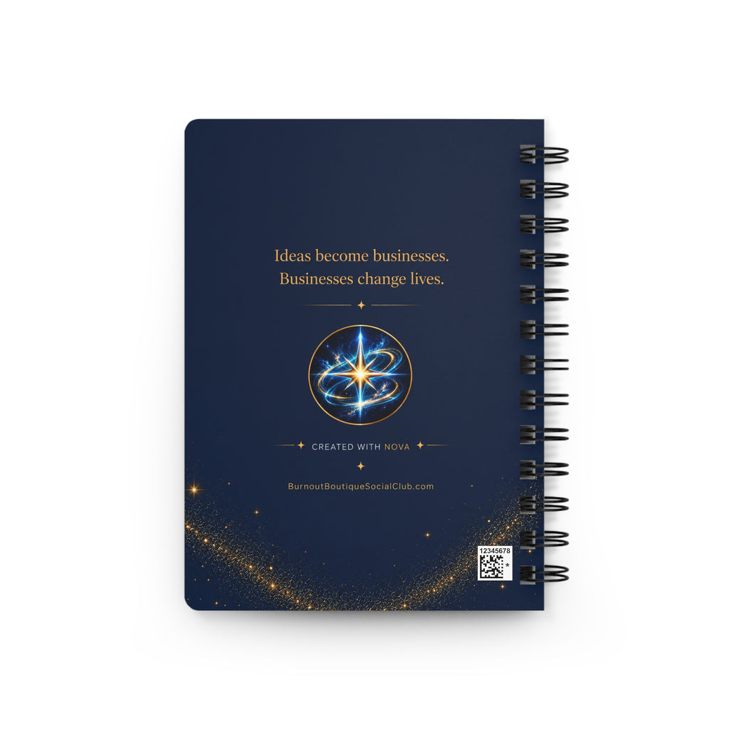 The Entrepreneur’s Blueprint Journal – 5x7 Lined Spiral Notebook for Business Ideas, Goals & Planning