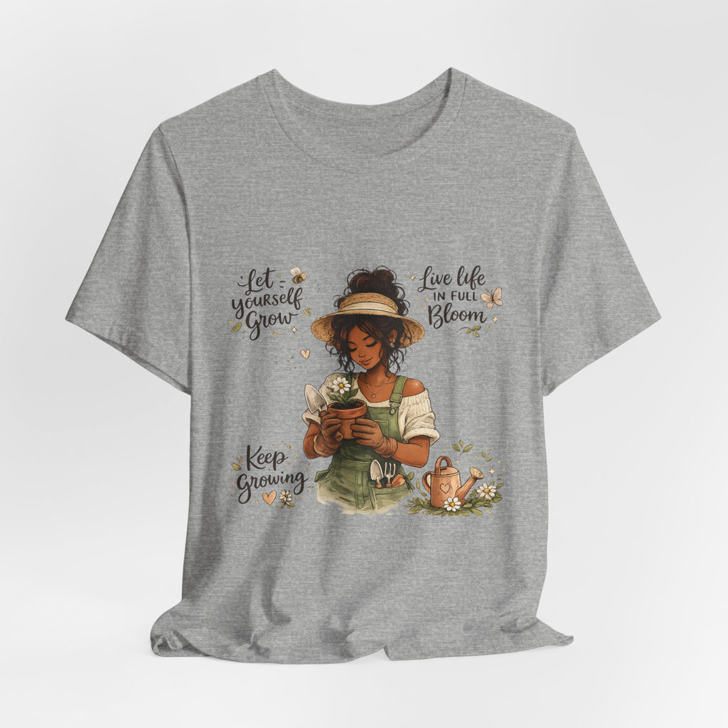 Cozy Gardening Shirt | Plant Lover Graphic Tee | Hand Drawn Botanical Garden T-Shirt