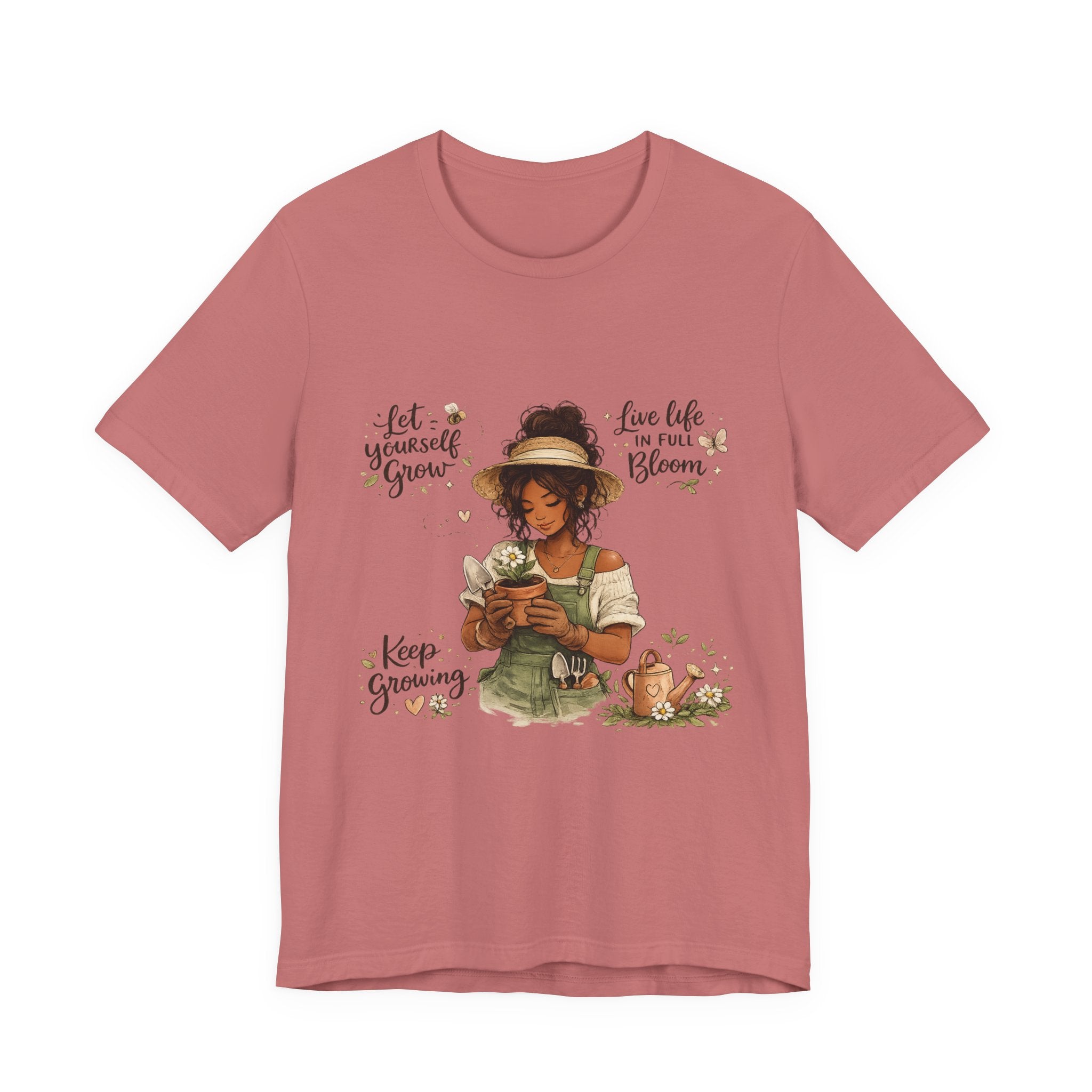 Cozy Gardening Shirt | Plant Lover Graphic Tee | Hand Drawn Botanical Garden T-Shirt