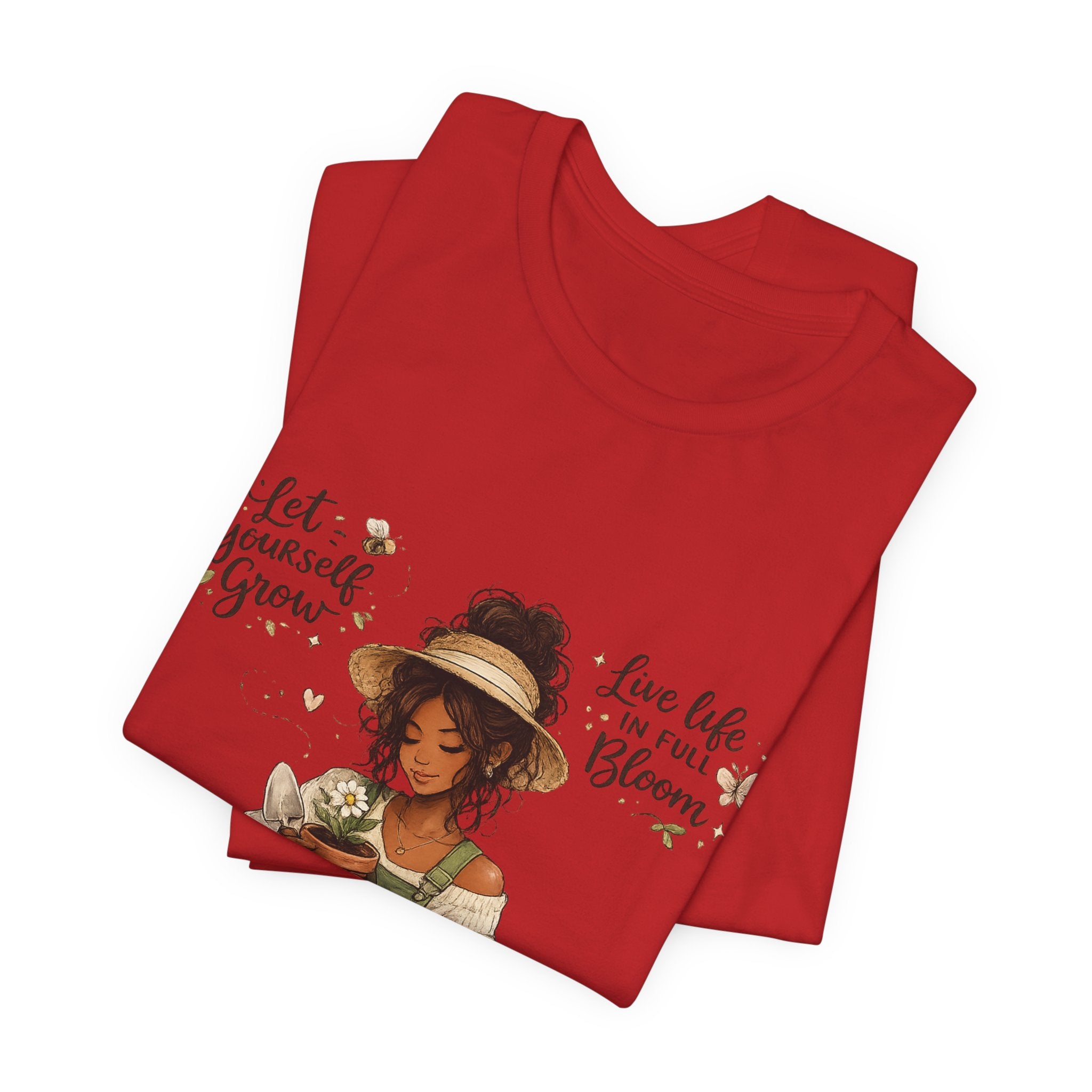 Cozy Gardening Shirt | Plant Lover Graphic Tee | Hand Drawn Botanical Garden T-Shirt