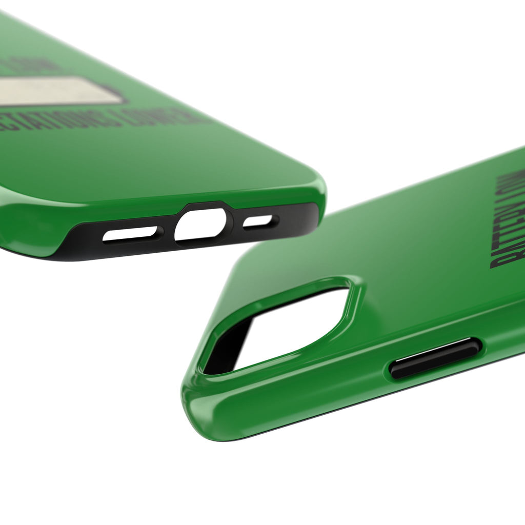 Tough Phone Case — "Battery Low. Expectations Lower." Graphic Protective Cover