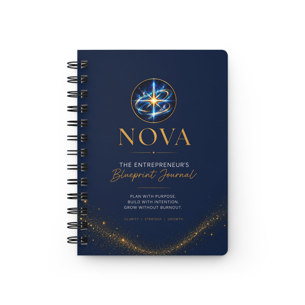 The Entrepreneur’s Blueprint Journal – 5x7 Lined Spiral Notebook for Business Ideas, Goals & Planning