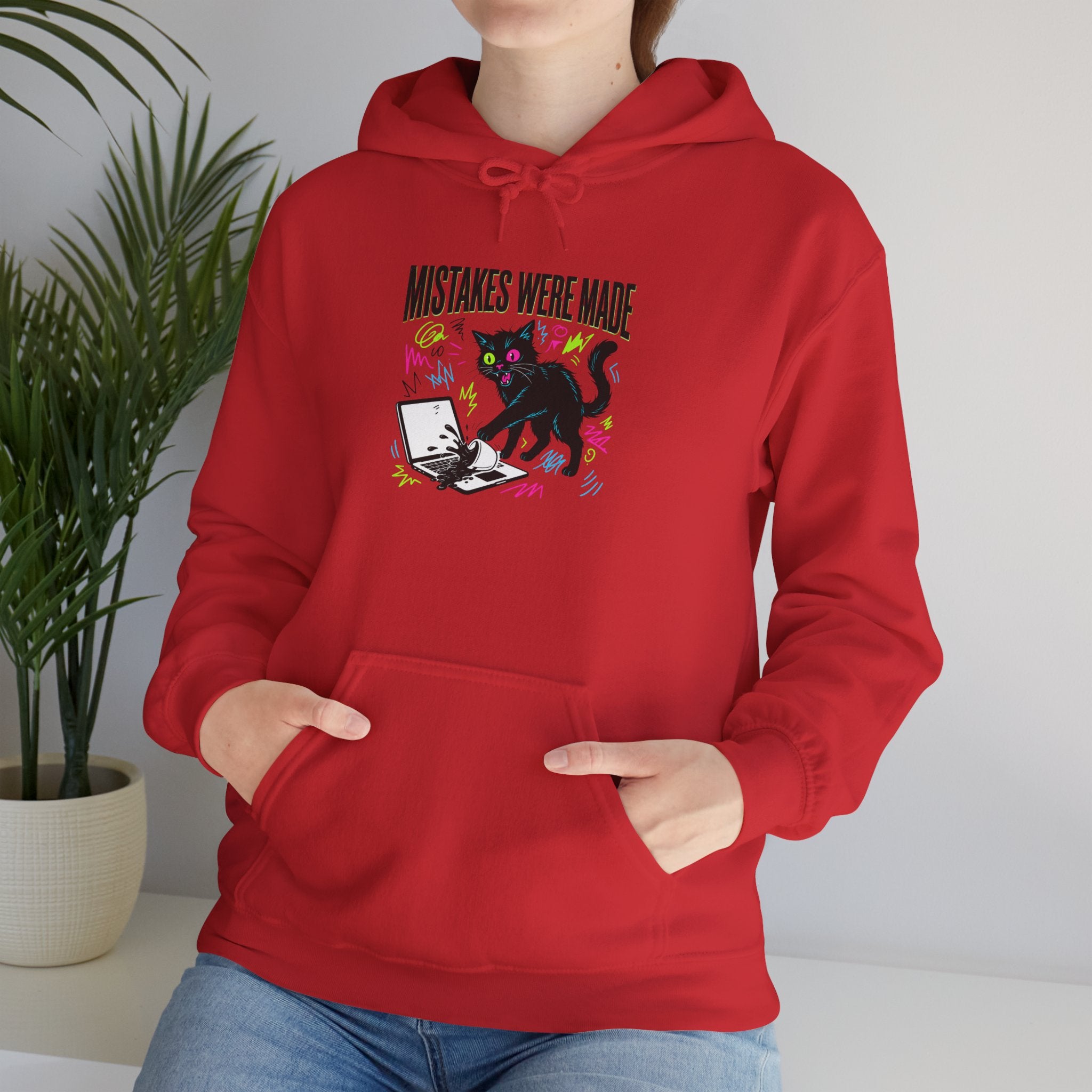 Mistakes Were Made Hoodie | feral chaotic humor, millennial burnout