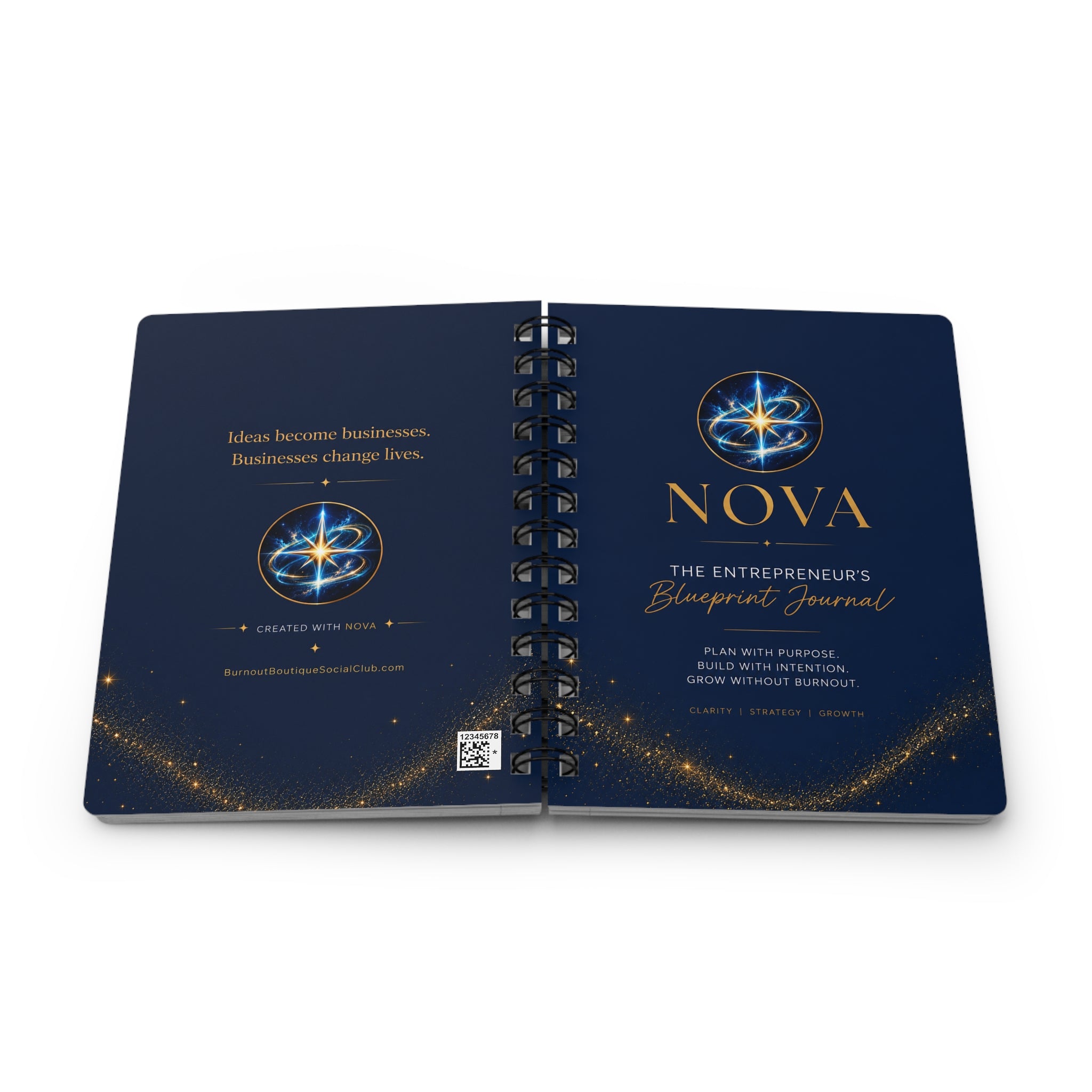 The Entrepreneur’s Blueprint Journal – 5x7 Lined Spiral Notebook for Business Ideas, Goals & Planning