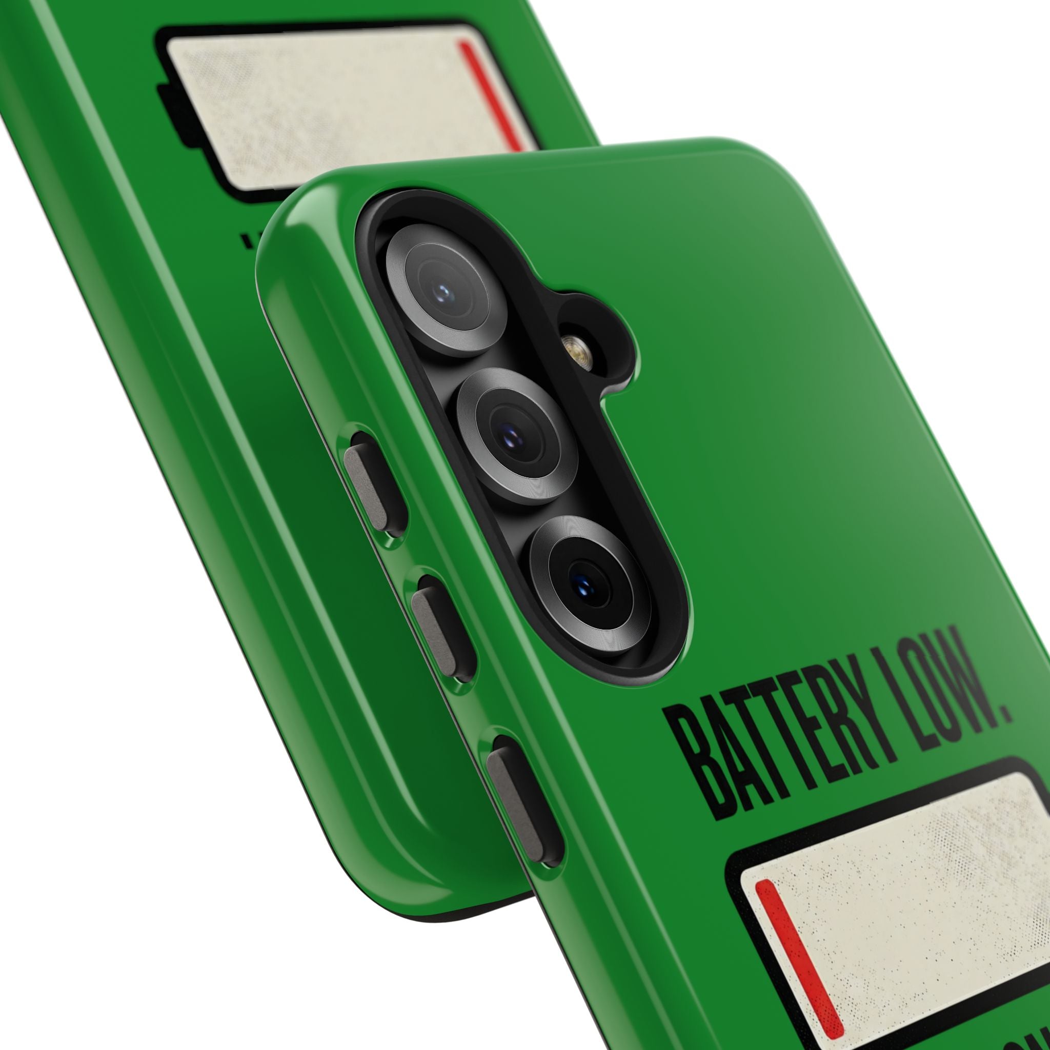 Tough Phone Case — "Battery Low. Expectations Lower." Graphic Protective Cover