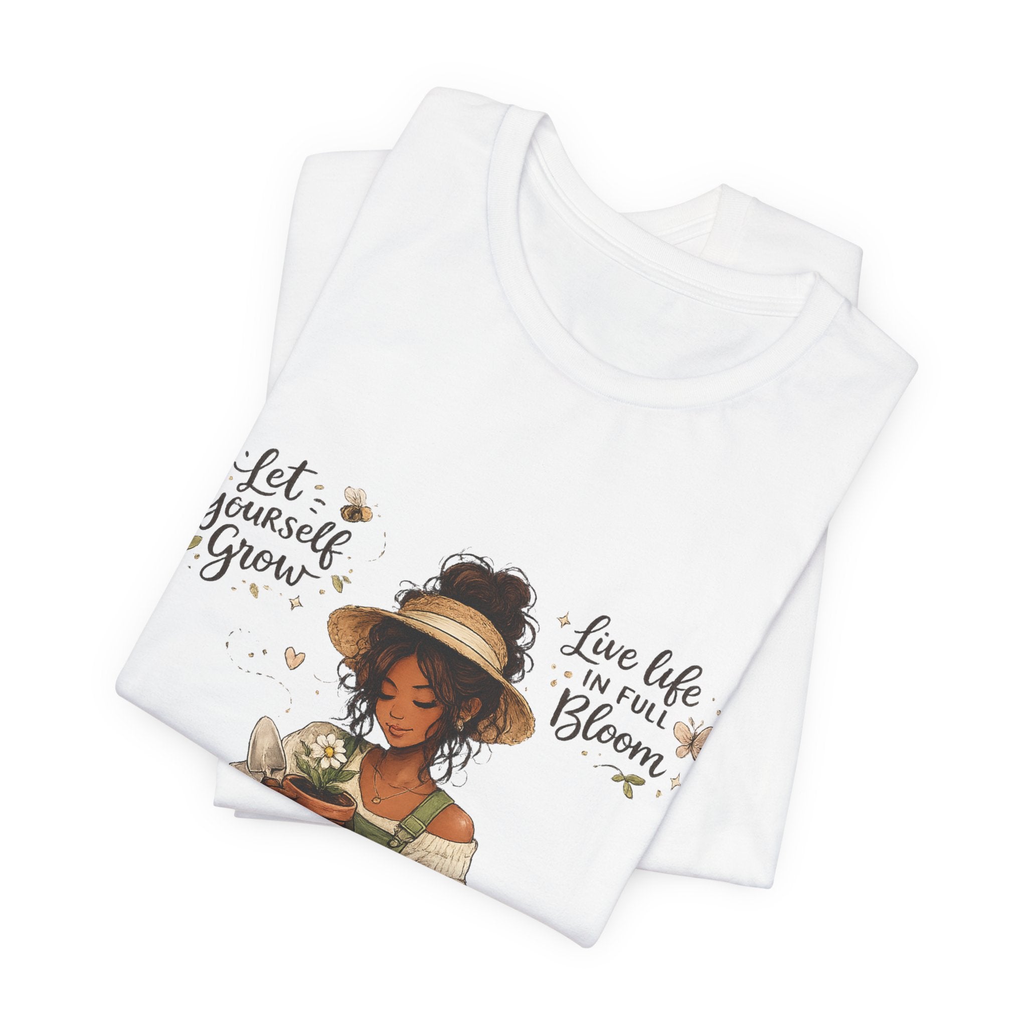 Cozy Gardening Shirt | Plant Lover Graphic Tee | Hand Drawn Botanical Garden T-Shirt