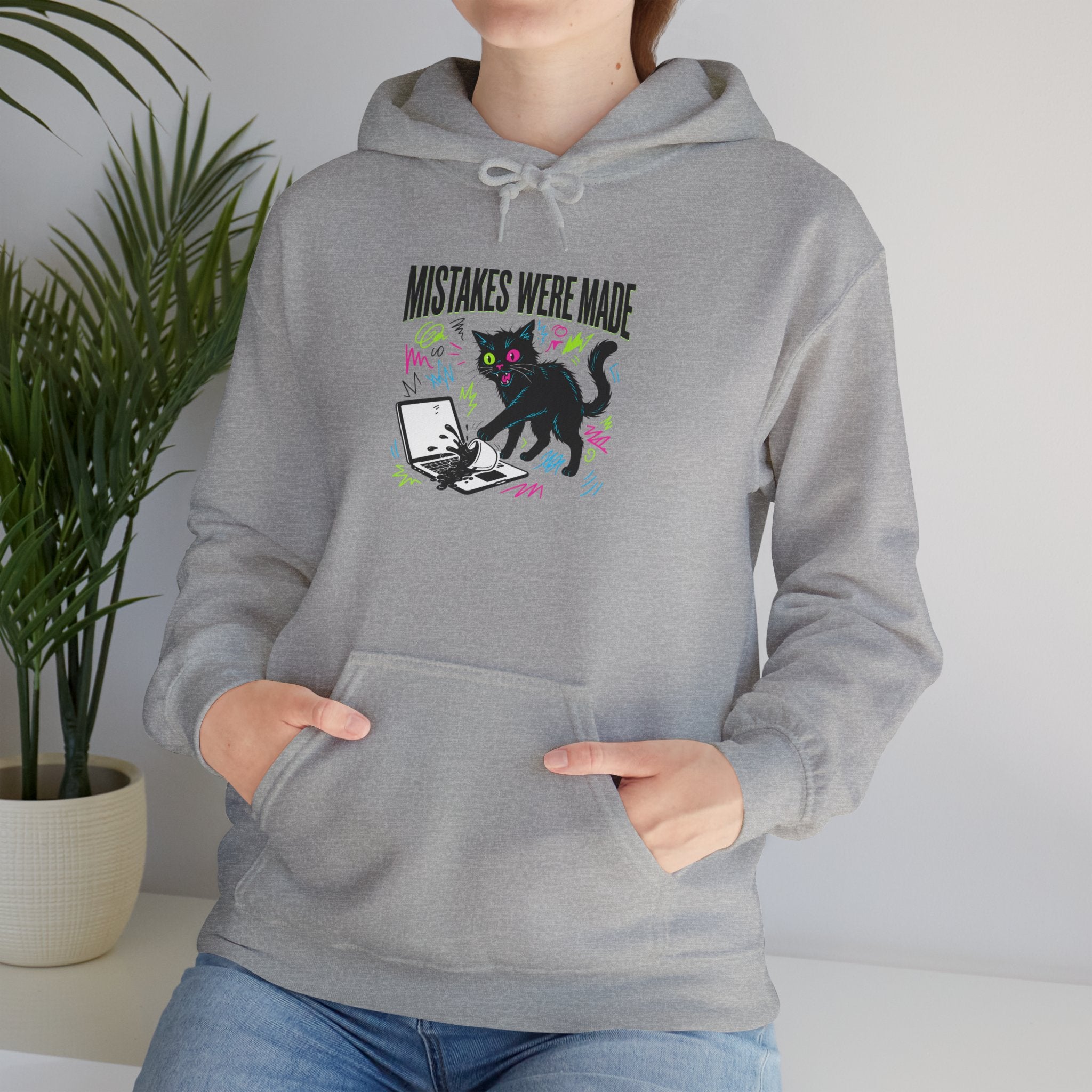 Mistakes Were Made Hoodie | feral chaotic humor, millennial burnout