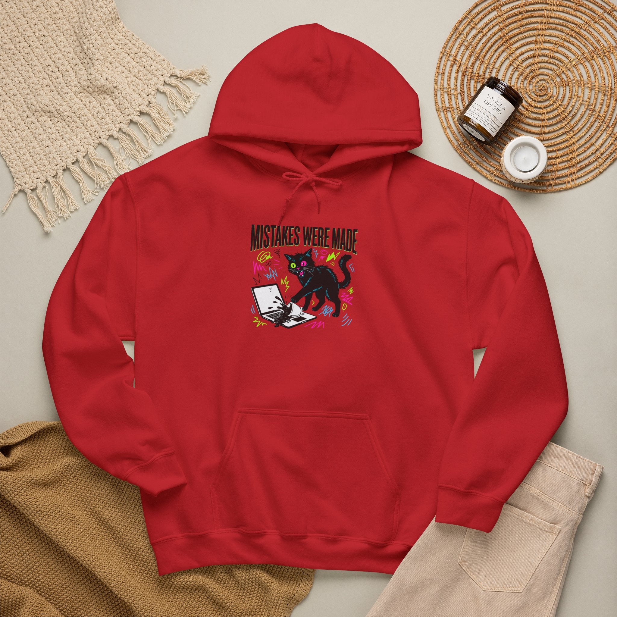 Mistakes Were Made Hoodie | feral chaotic humor, millennial burnout
