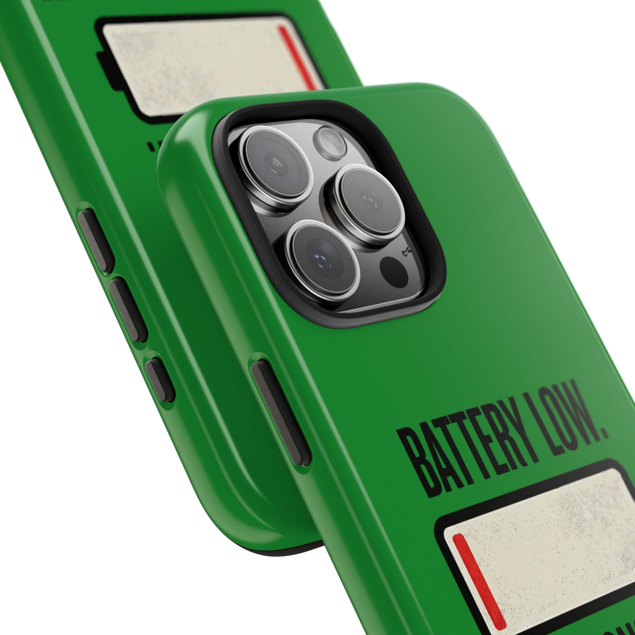 Tough Phone Case — "Battery Low. Expectations Lower." Graphic Protective Cover