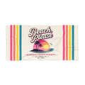 Beach Please Beach Towel | Retro Coastal Pool Towel | Colorful Summer Beach Towel | Vacation Gift | Burnout Beach Society