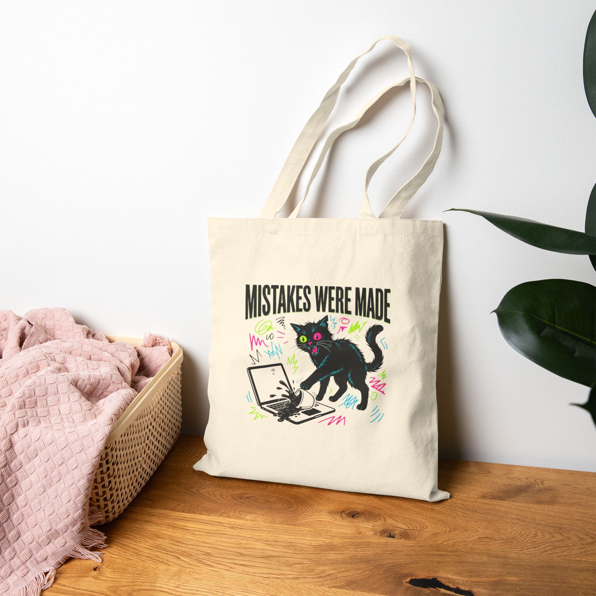 Mistakes Were Made tote | Feral, chaotic humor, millennial burnout