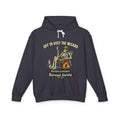 Off to Visit the Wizard skeleton camper Hoodie | Burnout Society RV desert scene