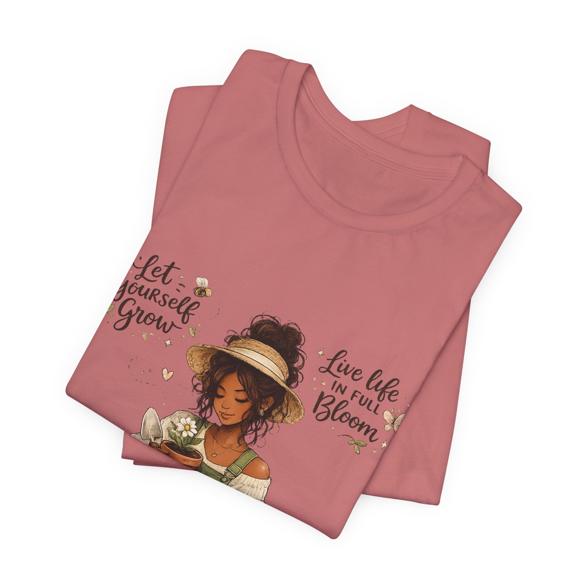 Cozy Gardening Shirt | Plant Lover Graphic Tee | Hand Drawn Botanical Garden T-Shirt