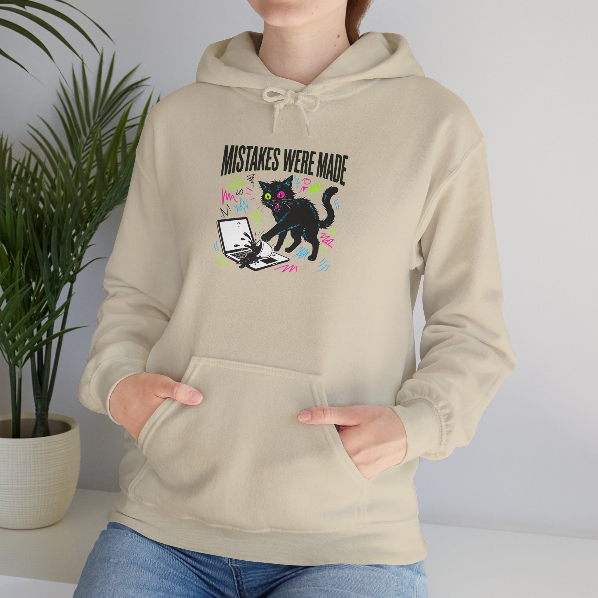 Mistakes Were Made Hoodie | feral chaotic humor, millennial burnout