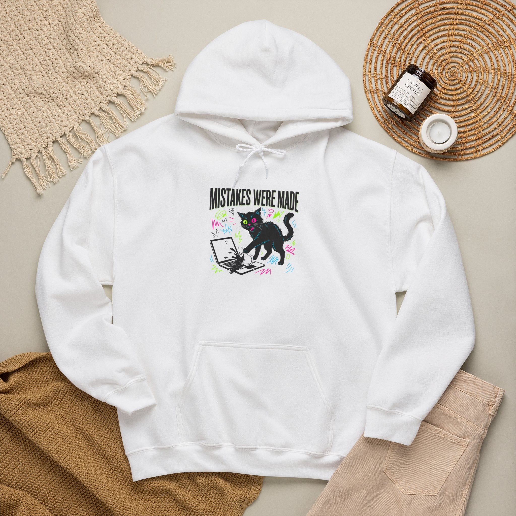 Mistakes Were Made Hoodie | feral chaotic humor, millennial burnout