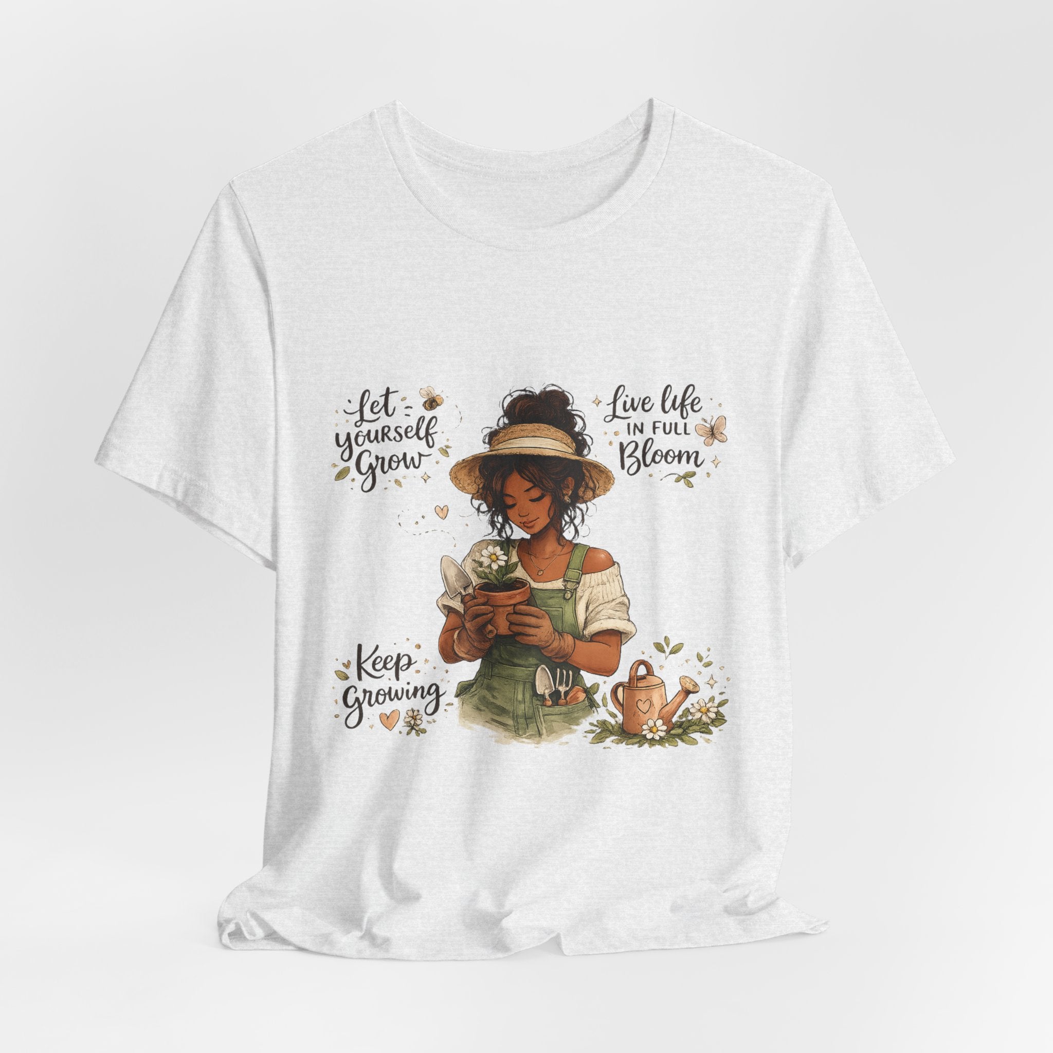 Cozy Gardening Shirt | Plant Lover Graphic Tee | Hand Drawn Botanical Garden T-Shirt