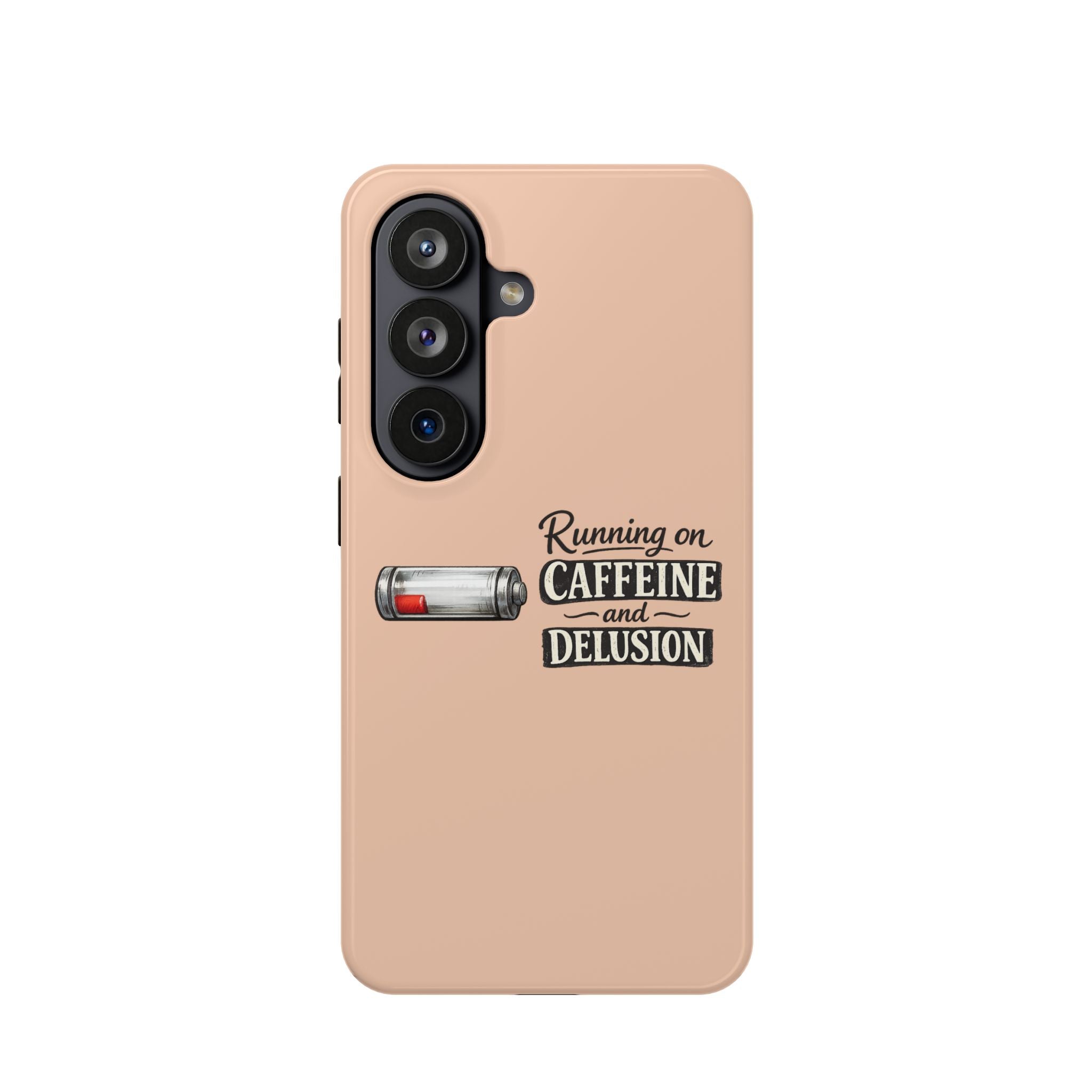 Phone Case — Low Battery: Running on Caffeine & Delusion" Magnetic Impact-Resistant Case