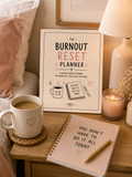 Burnout Reset Planner | Gentle Weekly Habit Tracker, Brain Dump (PDF Download)