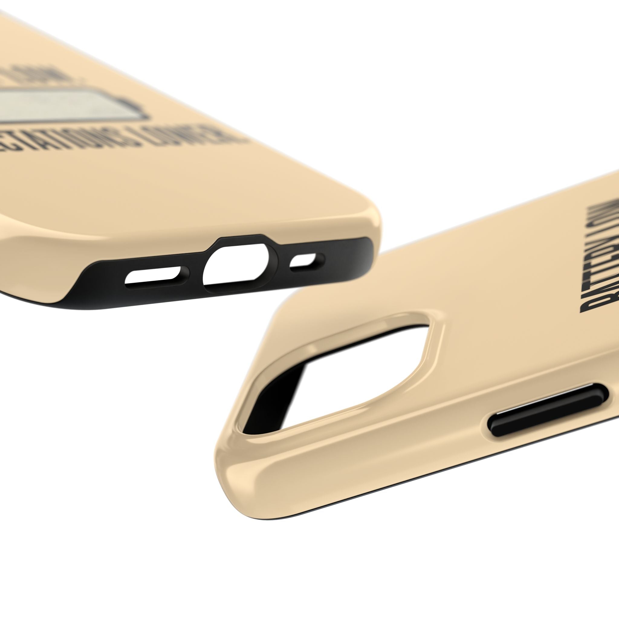 Copy of Tough Phone Case — "Battery Low. Expectations Lower." Graphic Protective Cover