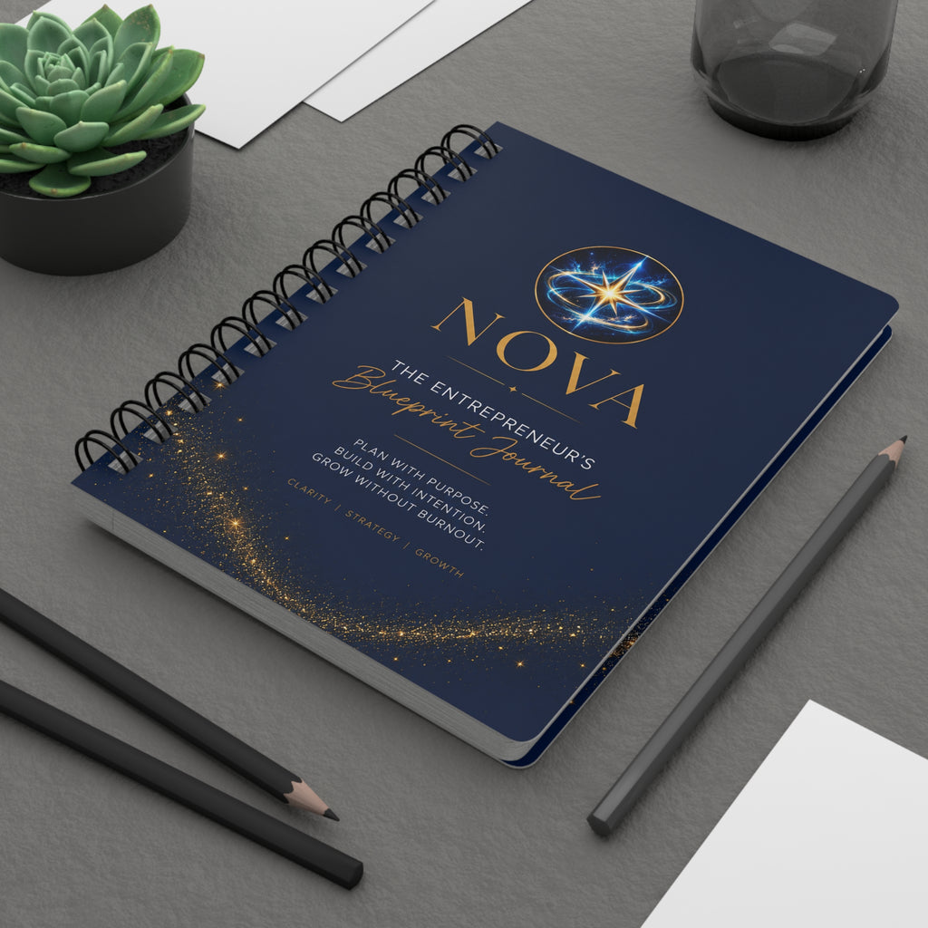 The Entrepreneur’s Blueprint Journal – 5x7 Lined Spiral Notebook for Business Ideas, Goals & Planning