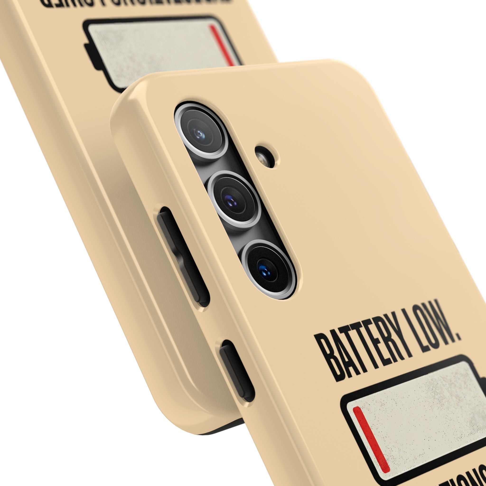 Copy of Tough Phone Case — "Battery Low. Expectations Lower." Graphic Protective Cover