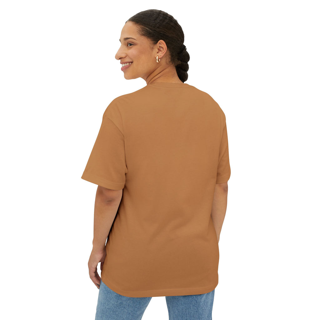 Cozy Coffee Girl Oversized Boxy Study Tee | Hand Drawn Self Care Shirt | Cute Laptop Graphic Tee | Cozy Girl Aesthetic