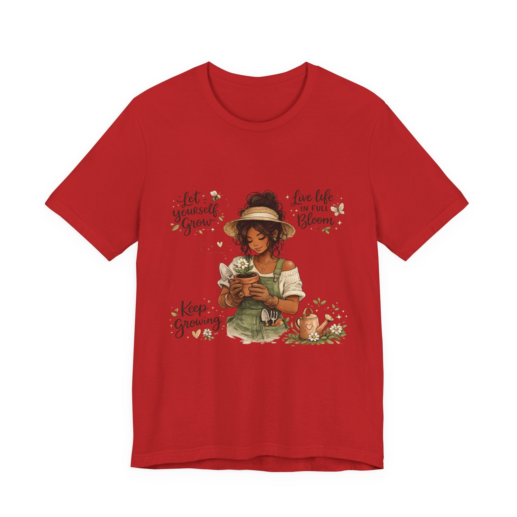Cozy Gardening Shirt | Plant Lover Graphic Tee | Hand Drawn Botanical Garden T-Shirt