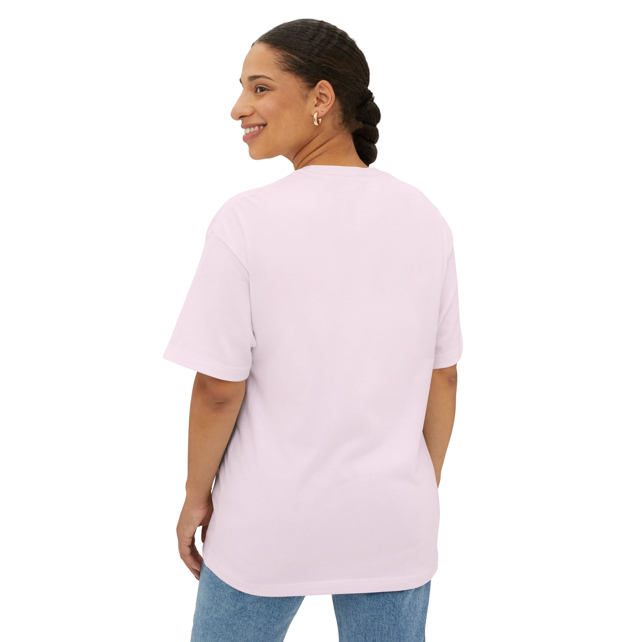 Cozy Coffee Girl Oversized Boxy Study Tee | Hand Drawn Self Care Shirt | Cute Laptop Graphic Tee | Cozy Girl Aesthetic
