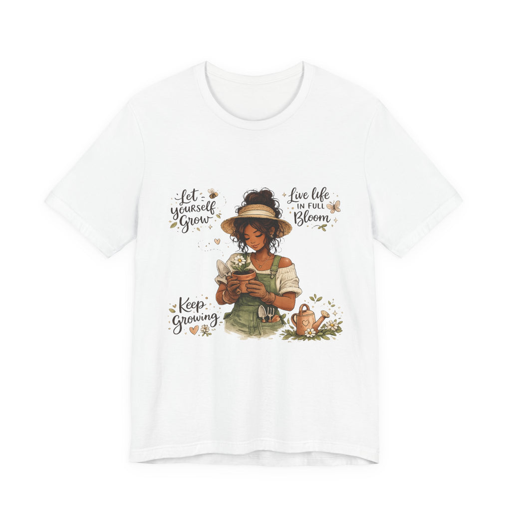 Cozy Gardening Shirt | Plant Lover Graphic Tee | Hand Drawn Botanical Garden T-Shirt
