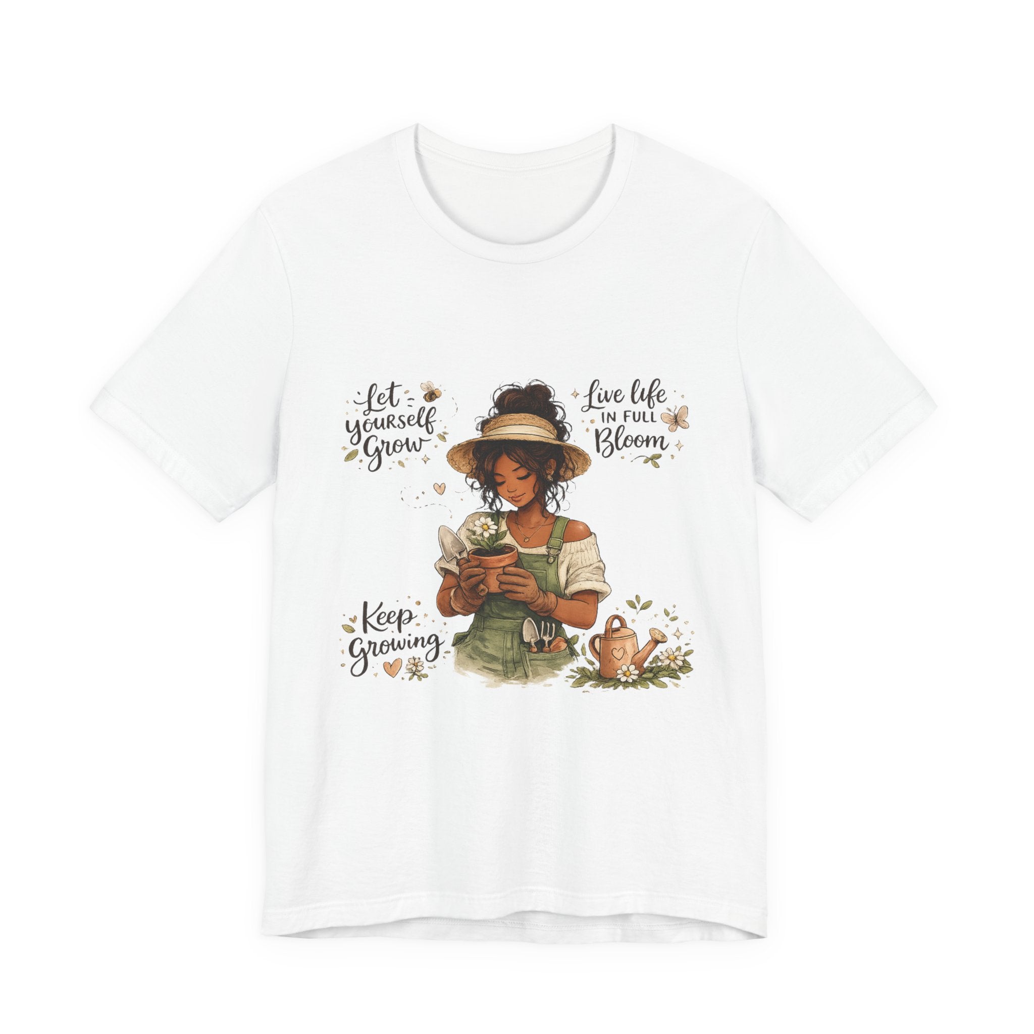 Cozy Gardening Shirt | Plant Lover Graphic Tee | Hand Drawn Botanical Garden T-Shirt