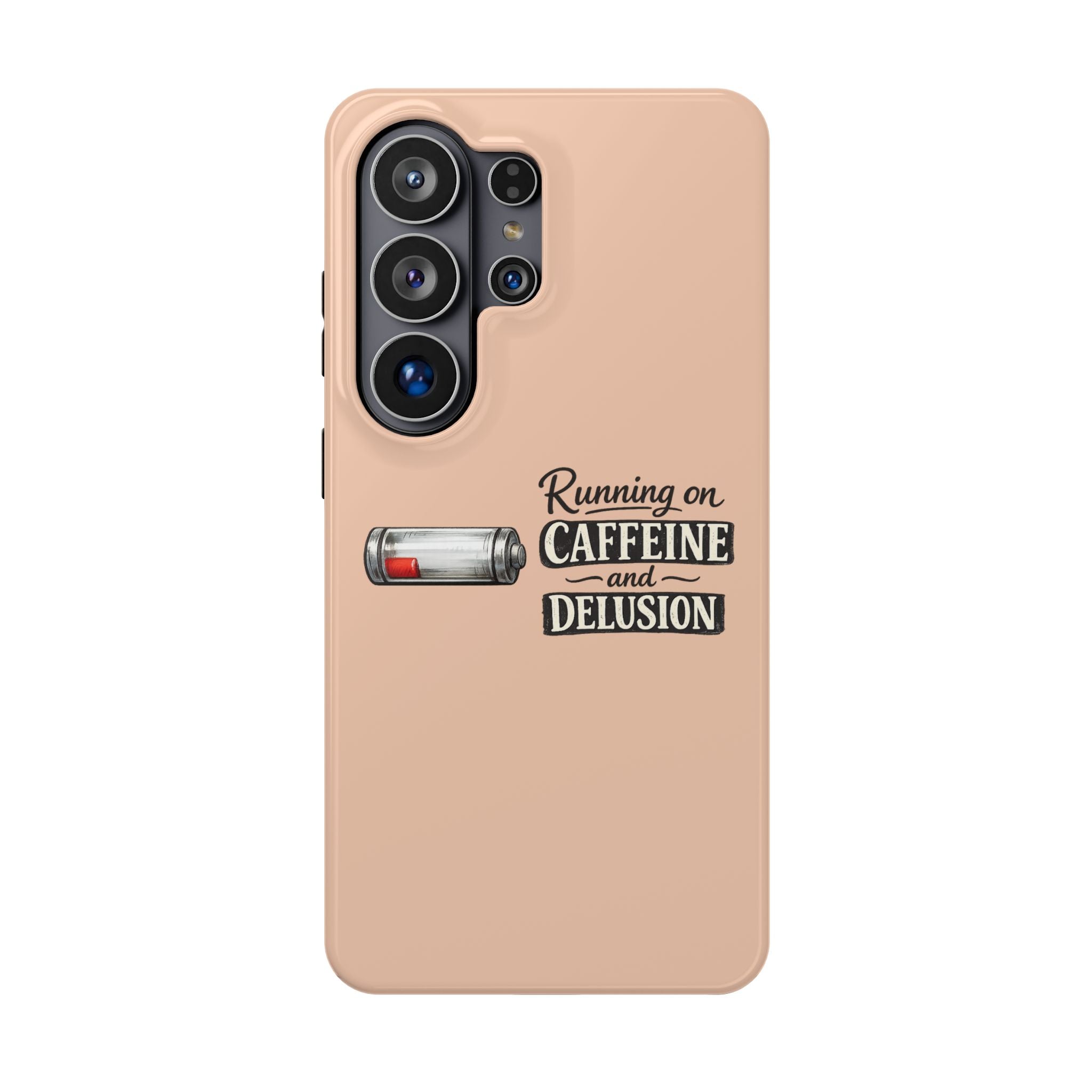Phone Case — Low Battery: Running on Caffeine & Delusion" Magnetic Impact-Resistant Case