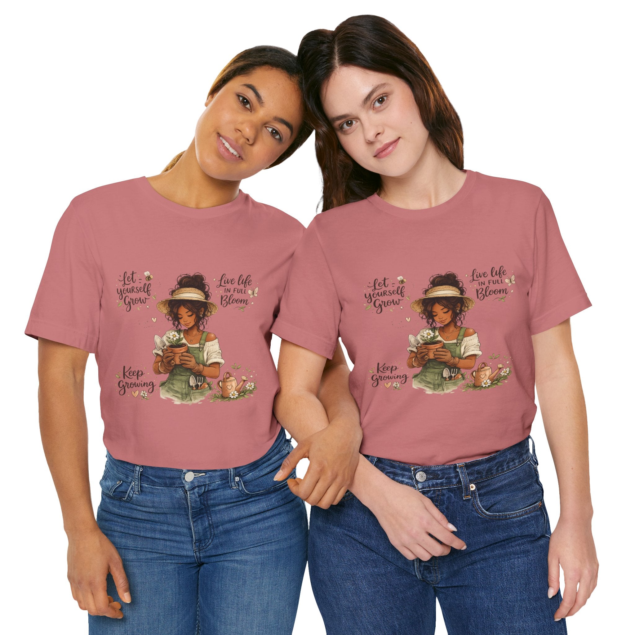 Cozy Gardening Shirt | Plant Lover Graphic Tee | Hand Drawn Botanical Garden T-Shirt