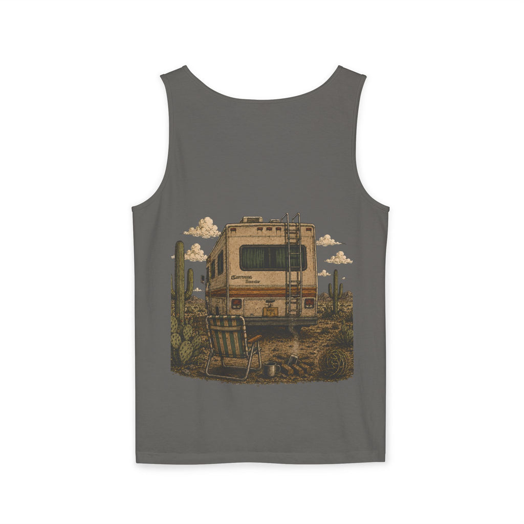 Recovery Tank Top — "Off to Visit the Wizard" Burnout Society Graphic
