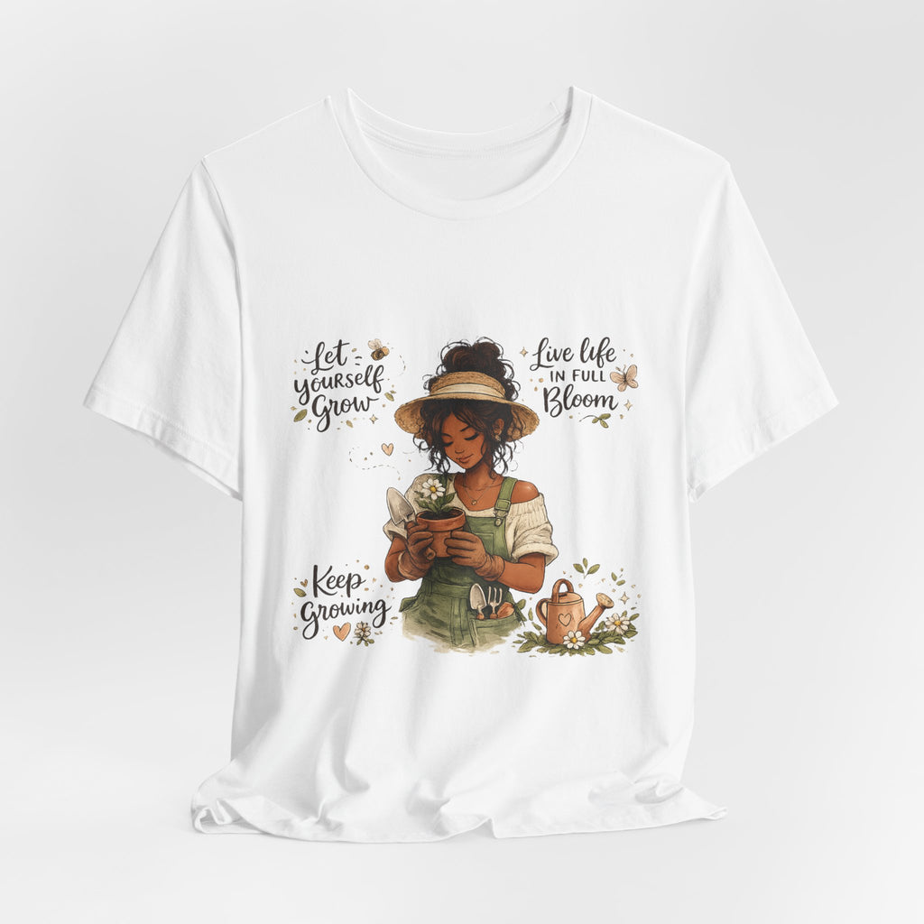 Cozy Gardening Shirt | Plant Lover Graphic Tee | Hand Drawn Botanical Garden T-Shirt